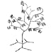 12 inch Silver Artist Decor Earrings Bracelets Necklace Ring Holder Jewelery Tree Stand Display Hanger