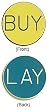 Set of 3 BUY / LAY CHIP BUTTON FOR CRAPS - Casino Supplies > Accessories > Misc. Accessories