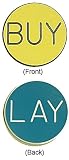 Set of 3 BUY / LAY CHIP BUTTON FOR CRAPS - Casino Supplies > Accessories > Misc. Accessories
