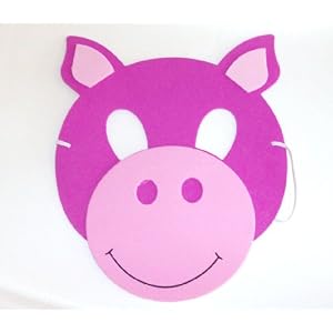 Assorted Farm Animal Masks (1 dz)