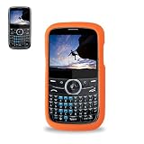 New Fashionable Perfect Fit Soft Silicon Gel Protector Skin Cover (Faceplate/Snap On) Rubber Cell Phone Case for Pantech Link P7040 AT&T - ORANGE