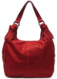 Floto Red Siena Bag in Italian Nappa Leather - handbag, shoulder bag, hobo