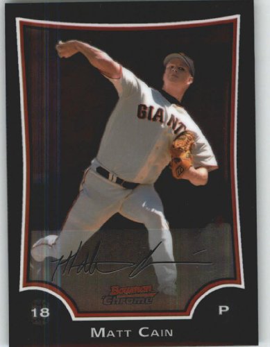 2009 Bowman Chrome Refractors #171 Matt Cain - San Francisco Giants (Baseball Cards)