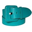 Womens Wide Square Buckle 2 Inch Belt by Landes
