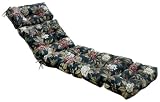 Greendale Home Fashions 72-Inch Patio Chaise Lounger Cushion - Midnight Floral