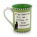 Our Name Is Mud 16-Ounce 'Clever Cat' Mug by Lorrie Veasey, 4.5-Inch