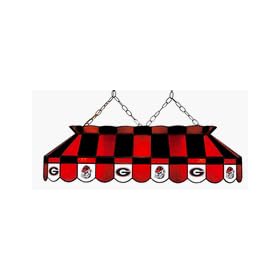 Georgia Bulldogs Pool Table Stained Glass Lamp