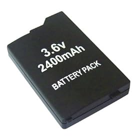 SONY PSP SLIM & LITE 2000 / 2003 replacement battery - High Capacity 2400mAh 3.6v - Hi-TEC ESSENTIALS