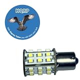 HQRP BA15s Bayonet Base 30 LEDs SMD LED Bulb White for #93 1141 1156 1073 1093 1129 Replacement plus HQRP Coaster