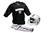Oakland Raiders Kids/Youth Football Helmet Uniform Set - Small (Kids 4-6)