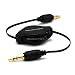Retractable 3.5 mm Audio Extension Cable (Black) image 3