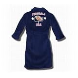 Boy's "Football USA" Fleece Robe in Dark Blue