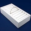 White Leather 9 Bangle Bracelet Jewelry Display Tray