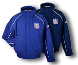 NFL Coaches Mens Waterproof Rain Jacket with Hide-Away Hood