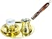 Complete Brass Turkish Coffee Set (Serves One Person)