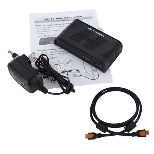 EEEKit Bundle for HDMI Displayer, SDI to HDMI Converter + HDMI Male to Male Cable 6 Feet On Sale