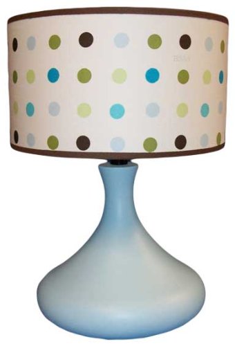 Beansprout Hopper Lamp with Shade, Blue/Green