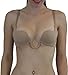 ToBeInStyle Women's U-Shape Plunge Demi Bra Push-Up Insert Pockets & Underwire