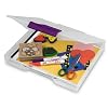 Akro-Mils 66420 PURCL Craft and Paper Storage Case, Clear with Purple Latch