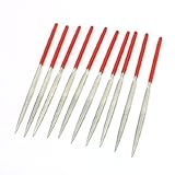 uxcell　ニードルヤスリ　ハーフラウンドニードルファイル　クラフトメイキング　ハンドツール　3mm x 140mm　10本入り