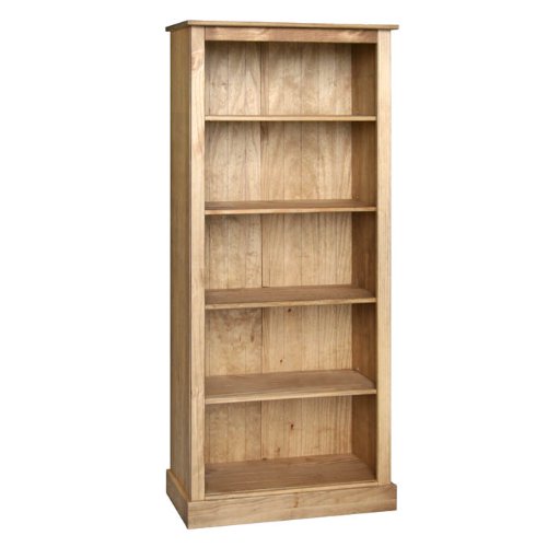 BRAND NEW ANTIQUE WAXED PINE TALL BOOKCASE BRAND NEW ANTIQUE WAXED PINE TALL BOOKCASE