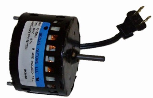 Broan 708 Bath Vent Fan, 684 Fan/Light Replacement Motor # 97009753, .5 amps, 1200 RPM, 120 voltslarge image