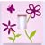 Pink Flowers and Butterfly Light Switch Cover