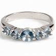 STERLING SILVER RING with Blue CZ