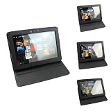 Navitech - Funda de cuero bycast de transporte con soporte ajustable, color negro, para el Asus EeePad Transformer Prime TF201 10.1