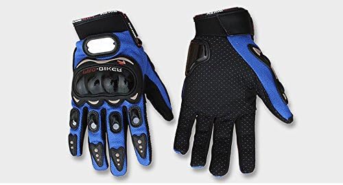 Fodsport Carbon Fiber Bicycle Motorcycle Motorbike Powersports Racing Gloves X-Large Blue
