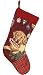 123 Creations C341.11x17 inch Labrador Christmas Stocking in Needlepoint - 100 Percent Wool