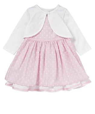 Pink Spot Dress and Jersey Bolero