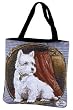 West Highland Terrier "Westie" Shopping Tote Bag 17" x 17"