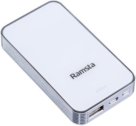 YourTech Ramsta® RS-202 WHITE 5000 mAh External Battery Pack High Capacity Power Bank Charger 1A output for Apple iPad 2, iPhone 5 4 4s 3Gs 3G, iPods, iPad Mini / Samsung Galaxy S4 S3 S S2 S II, Note 2, Advance, Galaxy Nexus, Epic 4G / Blackberry Torch Bold Curve / HTC One, Sensation 4G, XE, XL, One X, Thunderbolt, EVO, Inspire / LG Optimus V 2X 3D t / Motorola Droid Razr X 3 2 Bionic, Atrix 2, Triumph / Google Nexus 4 / Nokia Lumia 900 800