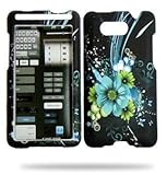 Htc Aria G9 New Desirend Case Dark and Blue Flower