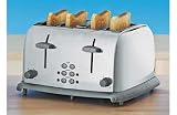 Cookworks Signature 4 Slice Stainless Steel Toaster.