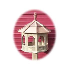 21 Treated Pine Octagon Birdfeeder by The Cedar Store