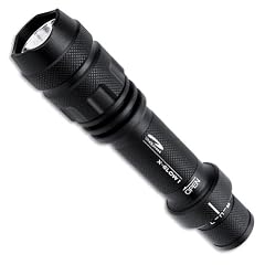 LiteXpress LXL437001 X-Glow 1 Aluminium-Taschenlampe, 1 Cree Hochleistungs-LED mit Lichtleistung bis zu 152 Lumen, Leistungsangabe nach ANSI-Standard, schwarz