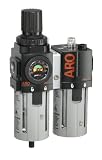 Ingersoll Rand C38341-600-VS 1/2-Inch Filter-Regulator-Lubricator Combination, Black/Gray