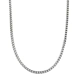 Men's Stainless Steel Medium Foxtail Necklace, 22