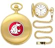 Washington State Cougars NCAA Gold Pocket Watch