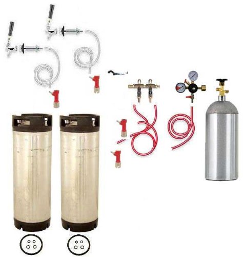 Two Tap Door Mount Homebrew Kegerator Assembled