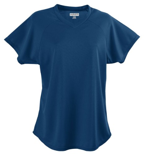 Augusta Sportswear Ladies Wicking V-Neck Jersey, Navy, XX-Large On Sale
