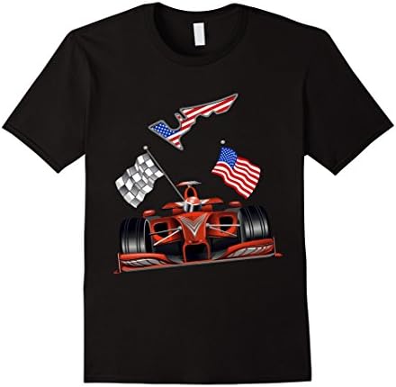 Men's F1 Austin T-Shirt Formula USA Race Tee 2XL Black