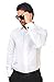 New Mens Dress Shirt White French Cuff Tailored Slim Fit Wrinkle Free By Azar Man