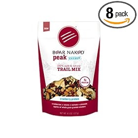 Bear Naked Peak Energy Trail Mix, Cranberry Protein, 4.5-Ounce Bags (Pack of 8)