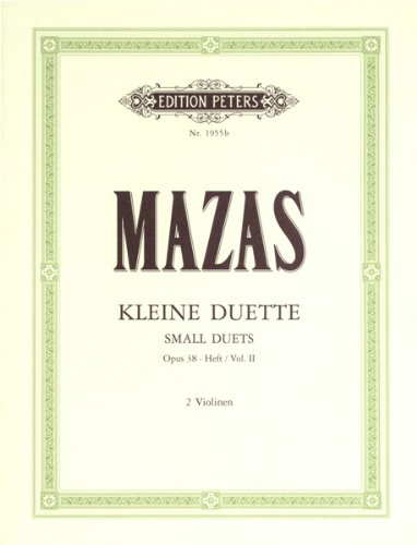 EDITION PETERS Kleine Duette 2 Op 38. Violine Duett Nr.7-Duett Nr.12