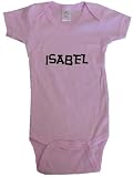 ISABEL / Hurry Up - Name-series - White or Pink Onesie / Baby T-shirt
