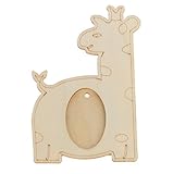 【ノーブランド 品】白ベース 木材 ピクチャーフォト フレーム 子供 手 DIY 鹿形