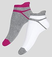 2 Pairs of Cotton Rich Trainer Liner Socks with Silver Technology 2 Pairs of Cotton Rich Trainer Liner Socks with Silver Technology